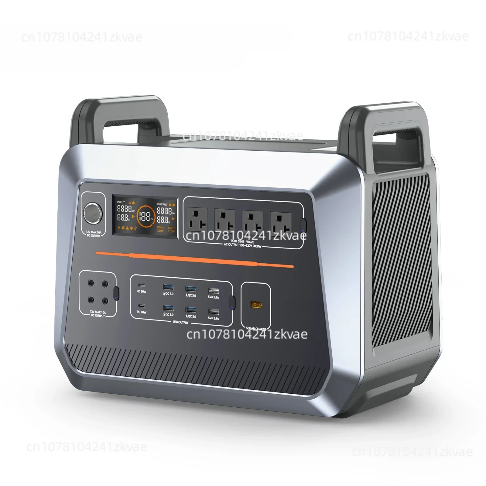 Портативная электростанция ИБП 2000 Вт панели солнечной системы