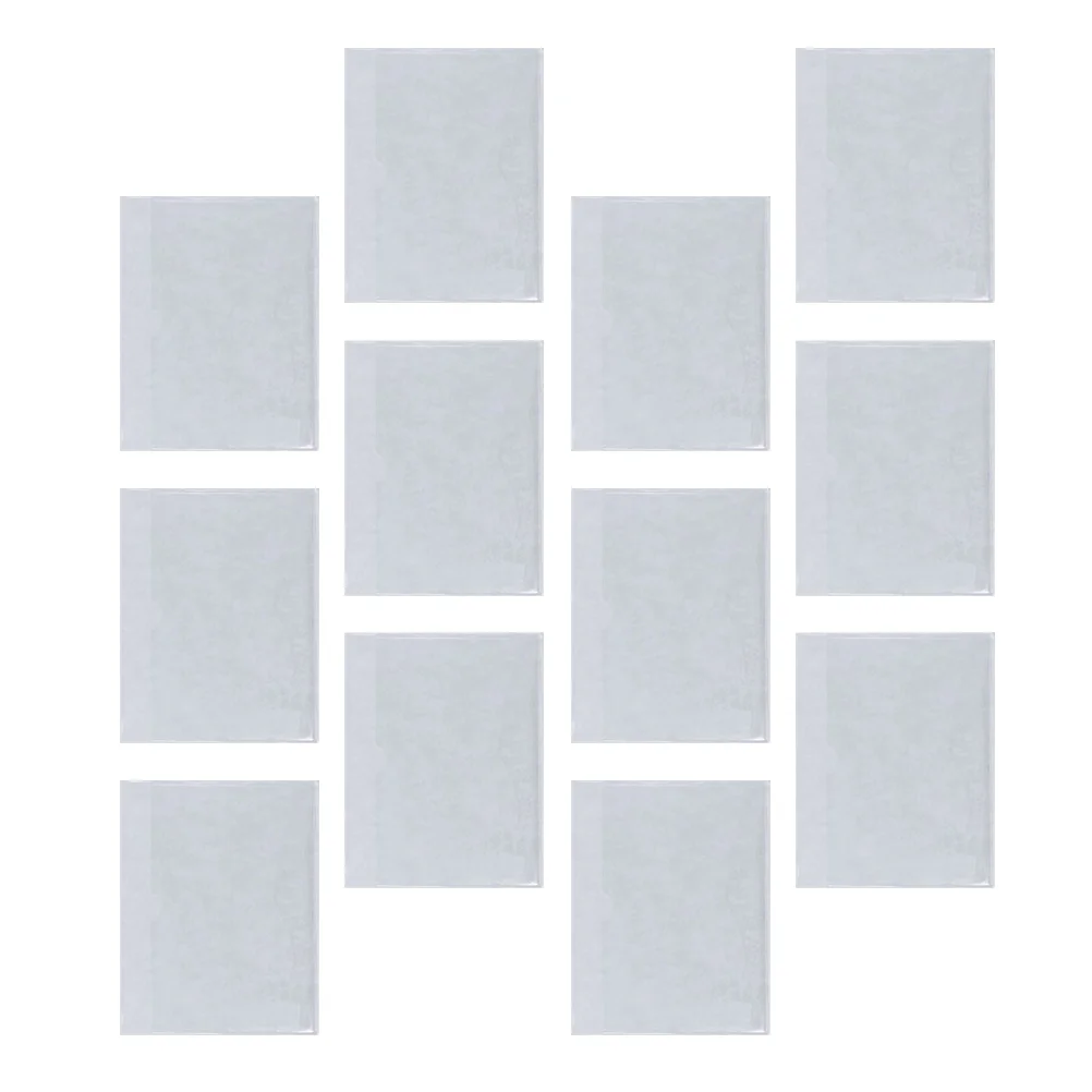 

30 Pcs Racking Shelving Self Adhesive Card Holder Library Business Cards Sleeves Label Plastic Clear Organizer Photocard