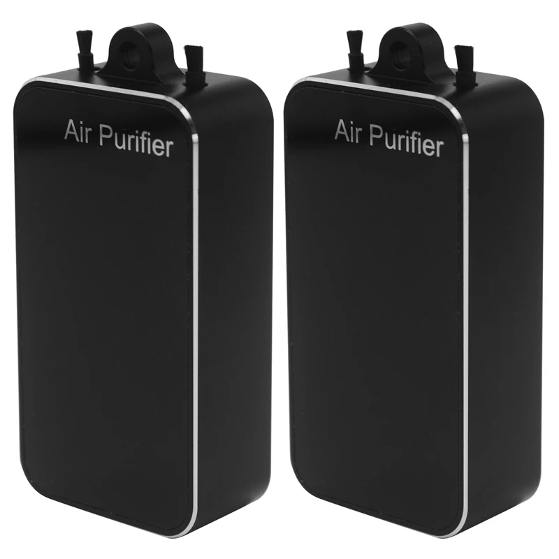 

2X Air Purifier Personal Wearable Mini Portable 250MAH Battery Negative Ion Hanging Neck Air Purifier Black