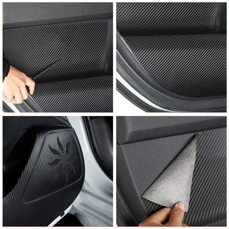 Для Kia EV5 2023 2024 2025 накладка на дверь автомобиля кожаная наклейка перчаточная