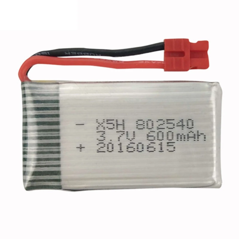 Литий-полимерный аккумулятор для дрона 3 7 в 600 мАч с быстрой зарядкой USB Syma X5HW X5HC RC