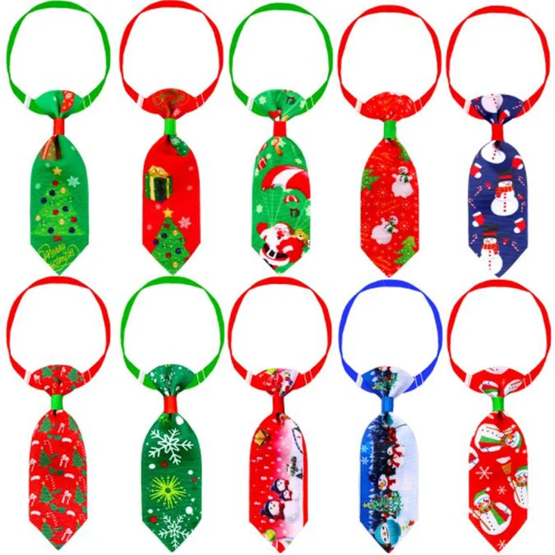 

Аксессуары для домашних животных Регулируемый шейный галстук с рисунком собаки кошки Рождественский удобный галстук для котенка щенка галстук для детской свадьбы