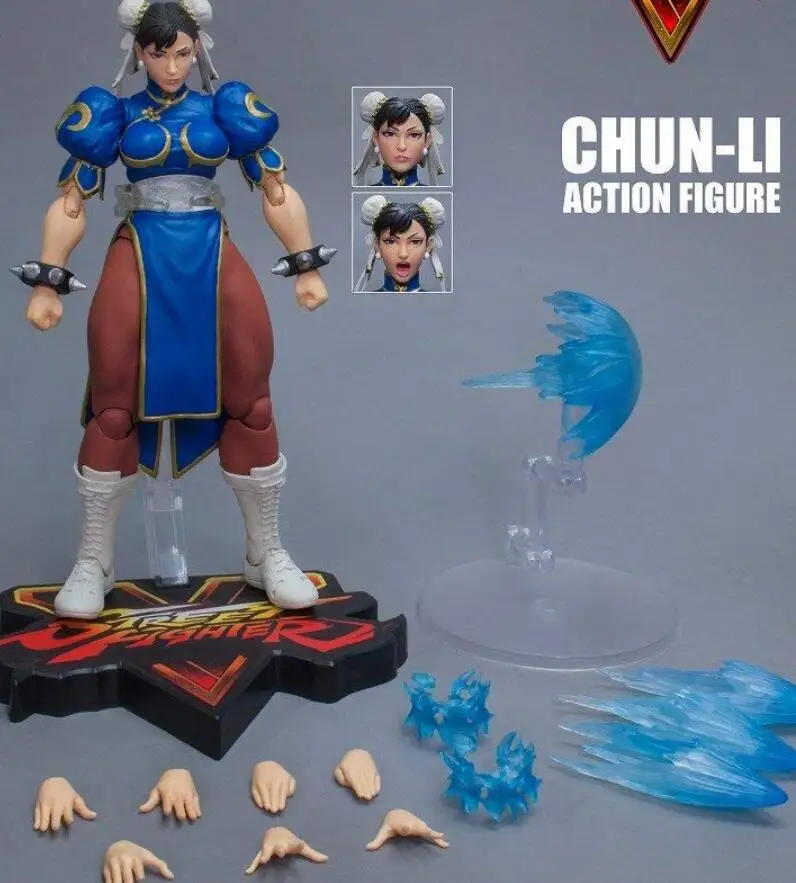 

Storm Toys Original color chun li Hot 1/12 Collectible Action Figure Toy Doll Body Accessory for Fans Gift