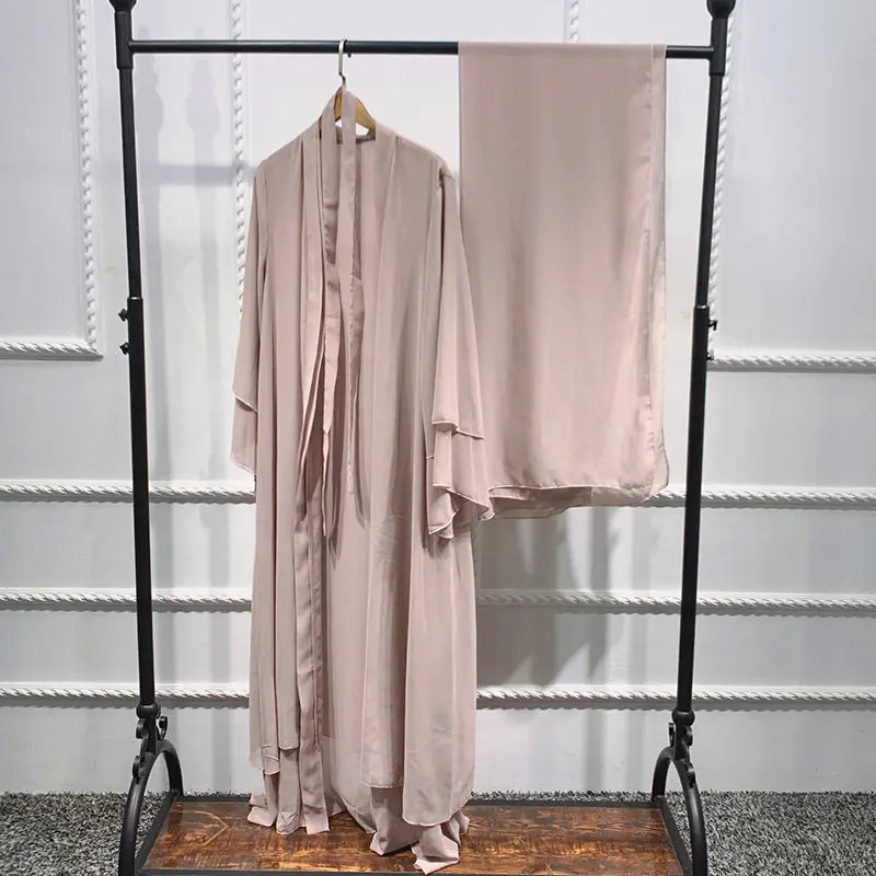 Muslim Loose Ethnic Style Women Elegant Long Robes Maxi Dresses Eid Dress Open Abaya Islamic Abaya Dress Abhaya Dress Muslim