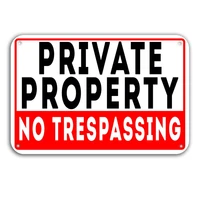 private property no trespassing metal signs pack 18x12 waterproof pre drilled holes rounded corners rust free aluminum m