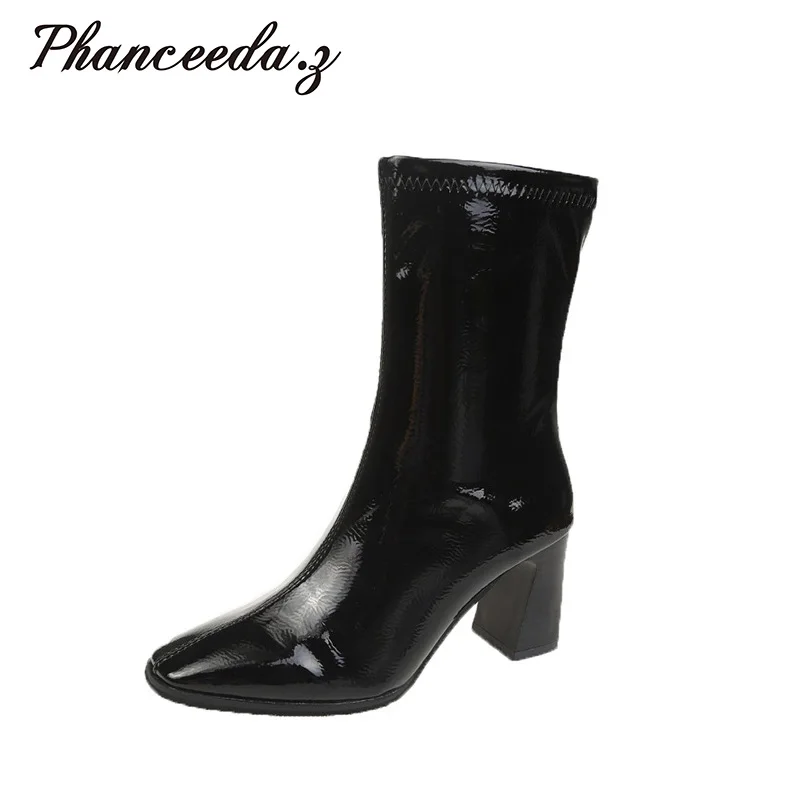 

2023 Classic Women Ultra Platform Real Leather Warm Winter Full fur Fluffy furry Satin Ankle Boots Booties Snow boots