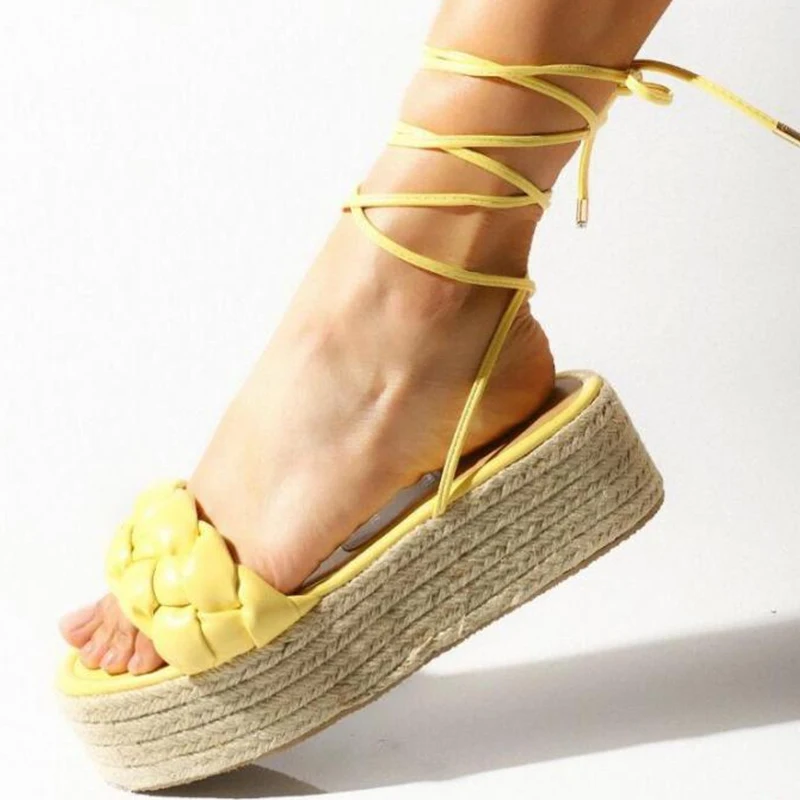 

Сандалии женские на шнуровке, босоножки на платформе, дизайнерские туфли-лодочки, шлепанцы, пляжная обувь для вечеринки, классические, лето ...