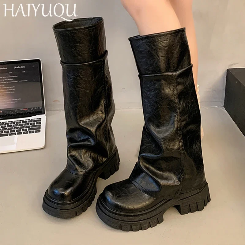 Женские кожаные туфли на высоком каблуке дизайнерские модные повседневные