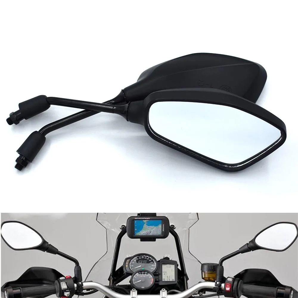 

Зеркало заднего вида для мотоцикла, универсальное левое и правое черное зеркало 10 мм для BMW F800GS, F800R, F800GT, F800ST, F800S, F700GS, F650GS