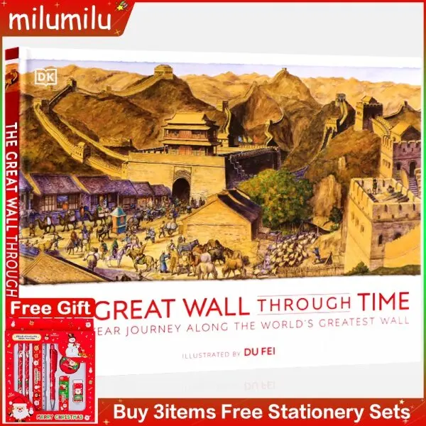 

Книга MiluMilu DK с оригинальными изображениями на английском языке «Великая стена» через часы «История детей», научная энциклопедия на китайском языке