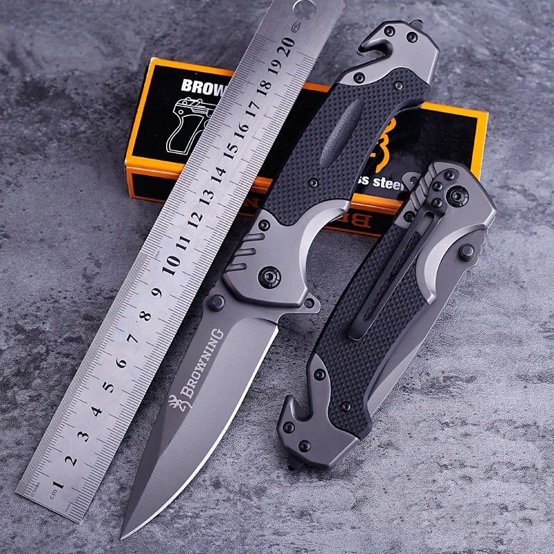 

G10 Handle climbing survival Pocket Folding Knife Hunting Camping Knife Tactical Rescue Outdoor Hiking Self-defense Knives