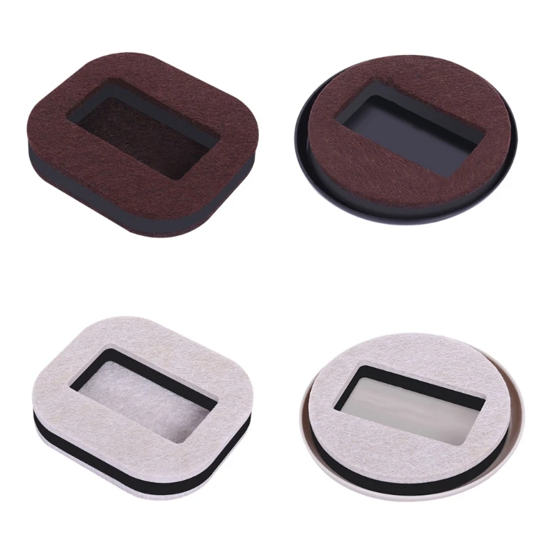 

5pcs Furniture Coaster Caster Cups Furniture Leg Protectors Anti-Sliding Felt