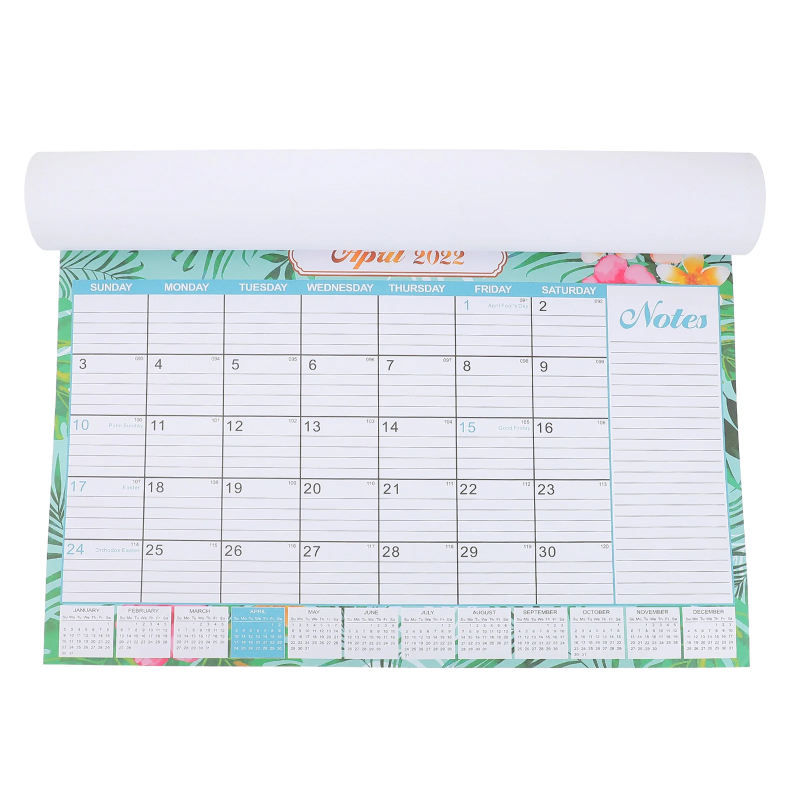 

1Pc Household Hanging Calendar Schedule Recording Wall Calendar (Assorted Color)