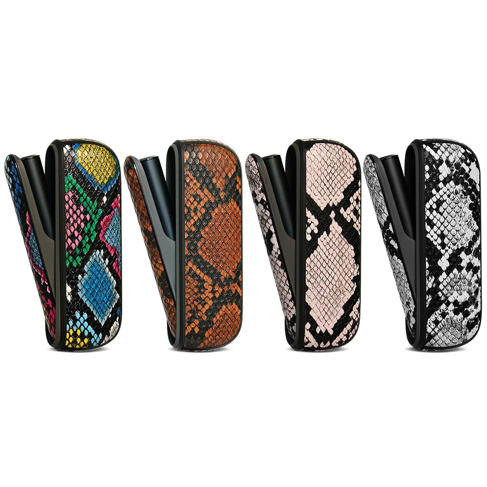 

Чехол с принтом 4 узоров для IQOS ILUMA с боковой дверью, чехол-держатель из искусственной кожи, чехол для IQOS 4 ILUMA, защитный чехол, аксессуары