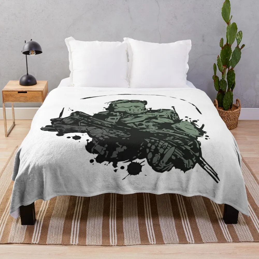 

Master Chief Splash Fan Art Throw Blanket fuzzy blanket blankets for sofa