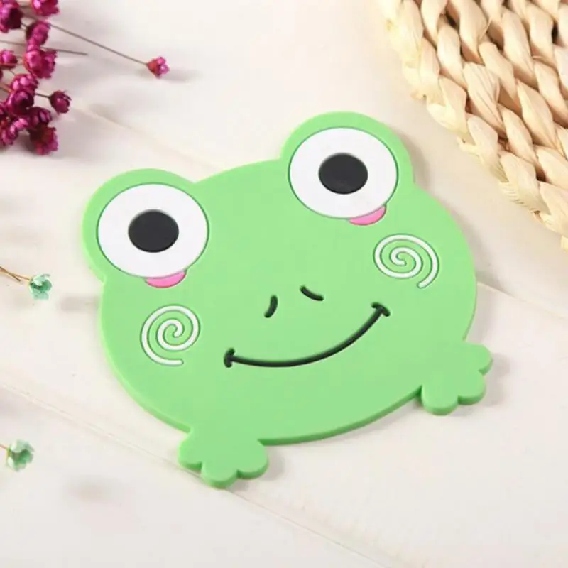 Мультяшная подставка силиконовый коврик подставки для чашек напитков