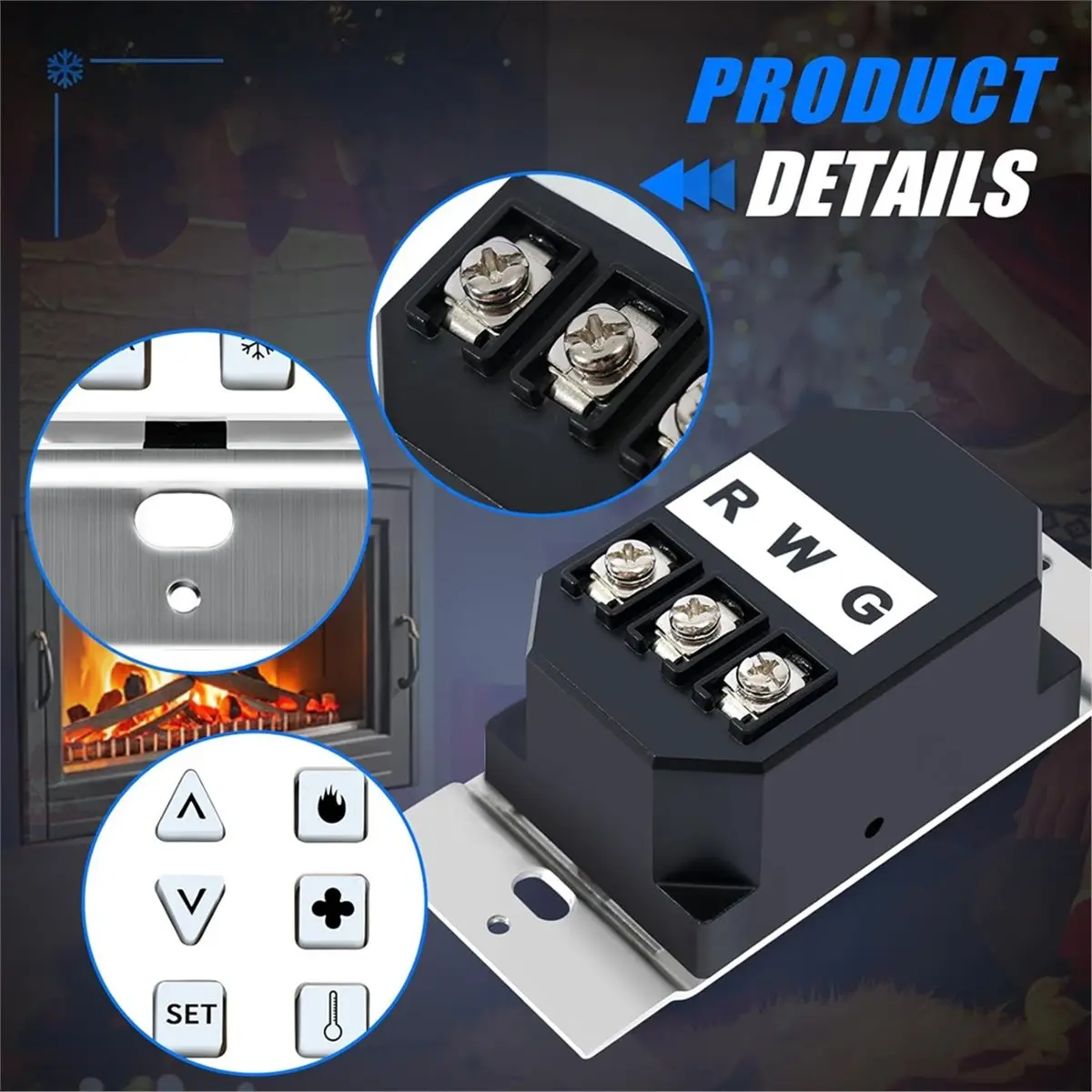 Фото -12-007 Настенный переключатель в сборе для газовых каминов Heat N Glo, QuadraFire, используется для единиц NG и LP №1