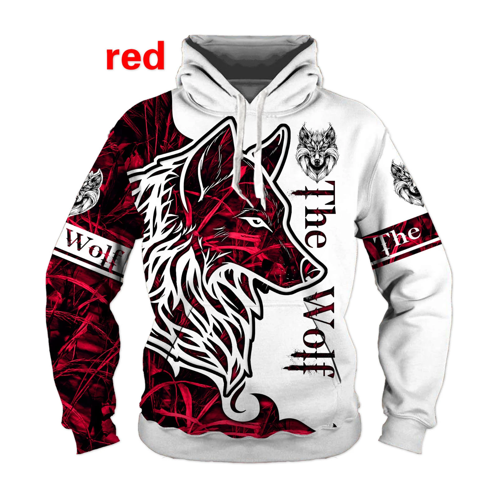 New Fashion Animal Wolf Hoodie 3D All Over Printed Mens Sweatshirt Unisex Pullover Casual Jacket