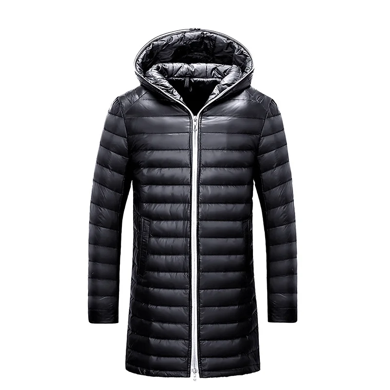 

brand New white casual autumn and winter warm ultra-light duck down jacket men's parka 028