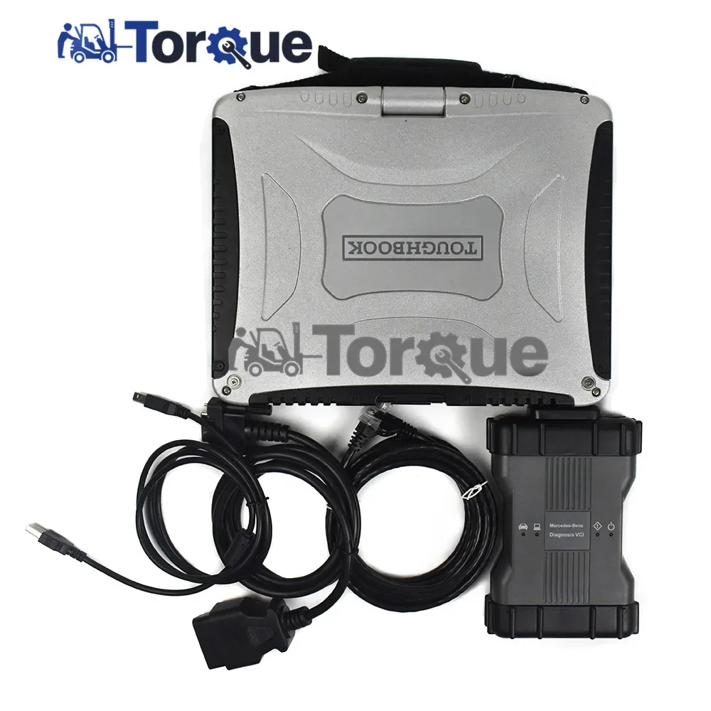 Для BENZ Car Truck диагностический инструмент MB Star C6 мультиплексор + CF19 ноутбук PK SD Connect