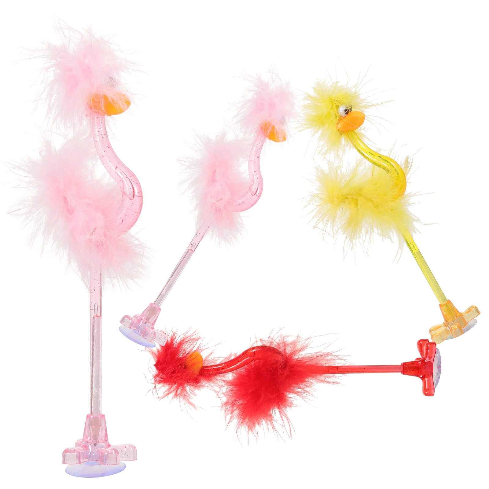 

4 Pcs Writing Supplies Party Signing Pen Colored Ink Pens Cartoon Ostrich Ballpoint Office Gel