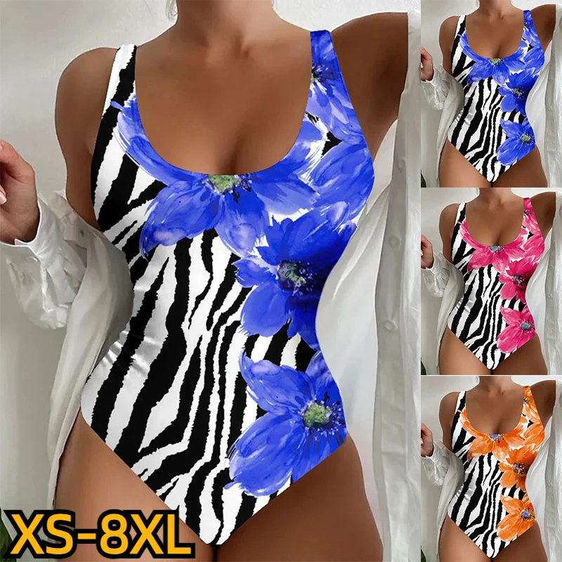 

2023 Sports Beach Wear Summer Bathsuit Women's Swimwear One Piece Normal Swimsuit Bathing Suits New Design Printing Bodysuit