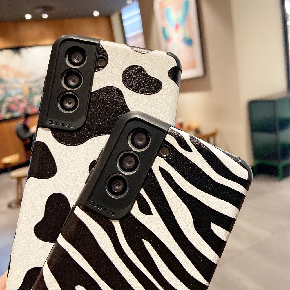 Кожаный текстурный противоударный чехол для Samsung S8 S9 S10 S20 Plus S21 S30 Ultra Note 9 A32 A50 A21S A12