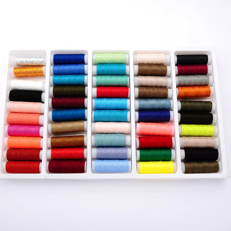 

Household sewing thread 50 color set 402 high quality hand sewing thread small axis embroidery thread color thread