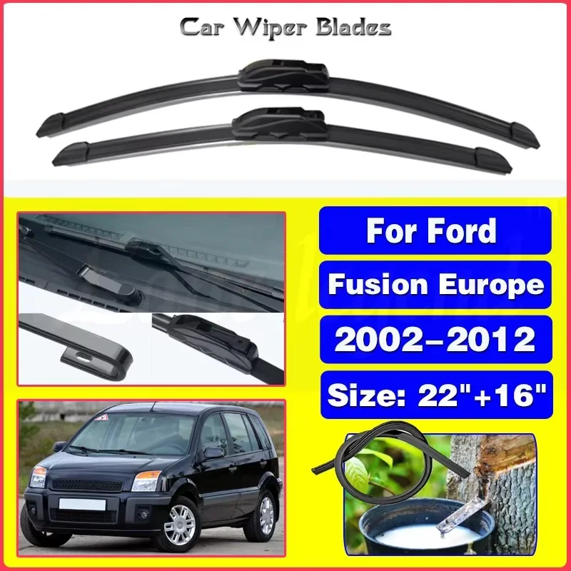 

Для Ford Fusion 2002 ~ 2012 Европа модель автомобиля щетки стеклоочистителя переднее окно дворники лобового стекла автомобильные аксессуары 2003 2006 2011