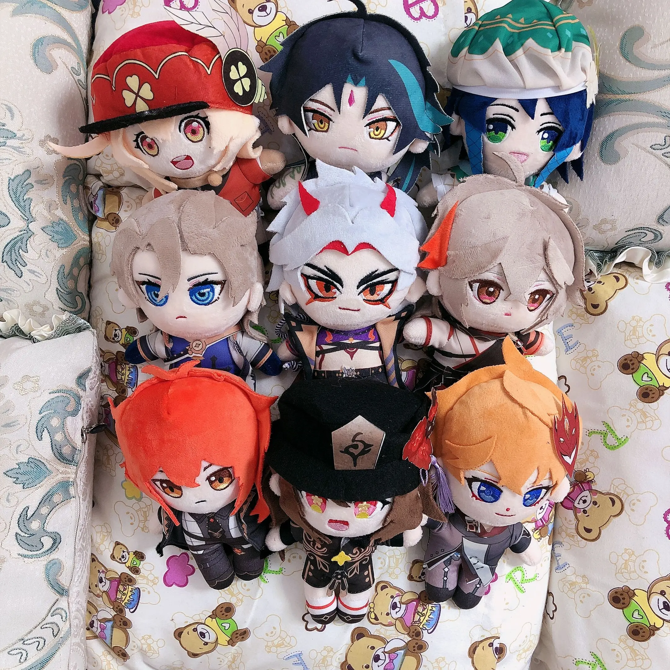 Genshin Impact Arataki Itto Albedo Xiao Kaedehara Kazuha hilichurl Cosplay Toy Plush Dolls Kids Gift Pendant Accessories