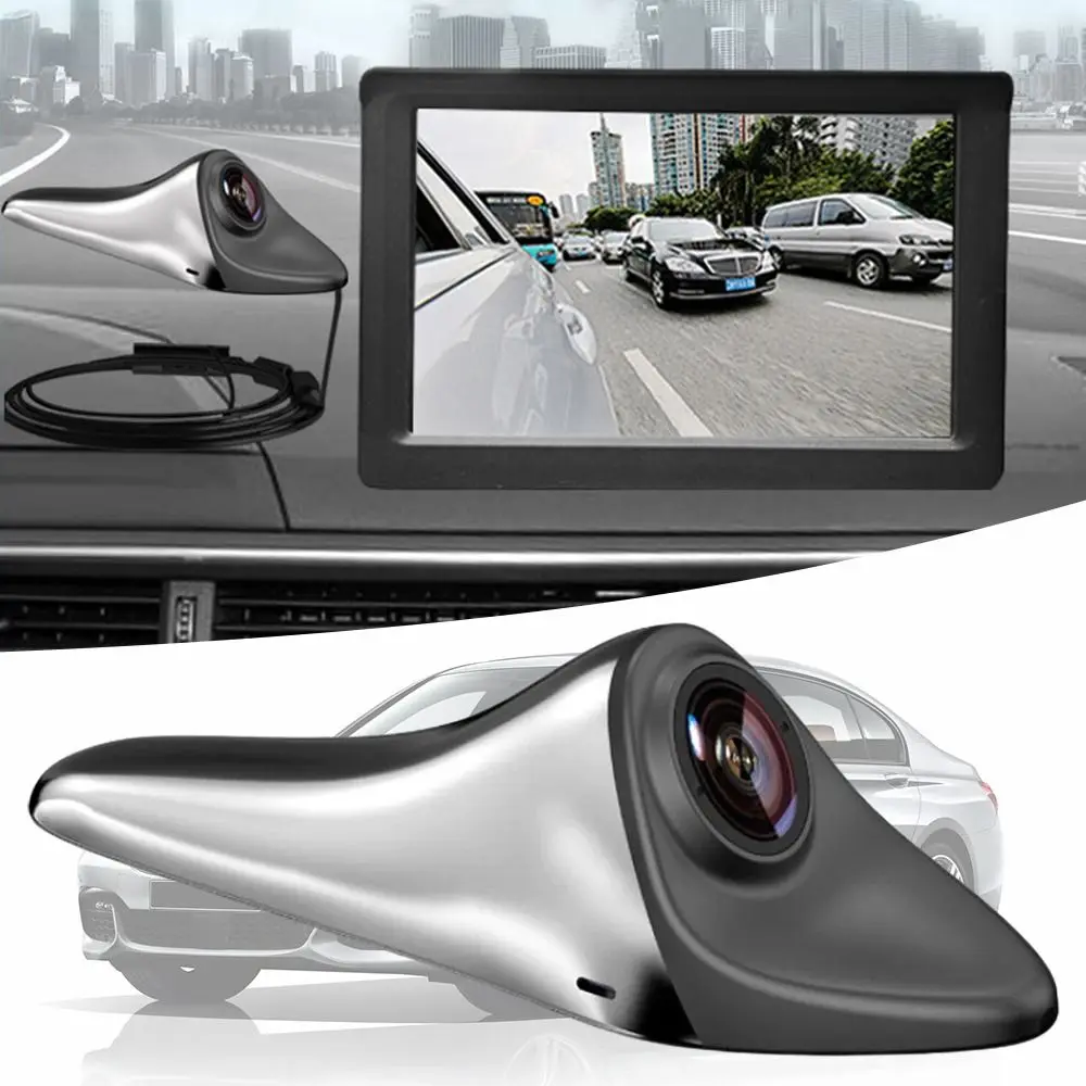 

1080P Car Rear View Camera CVBS/AHD 120° Backup Side Camera Shark Fin Rotatable Lens Blind Spot Auxiliary Reversing