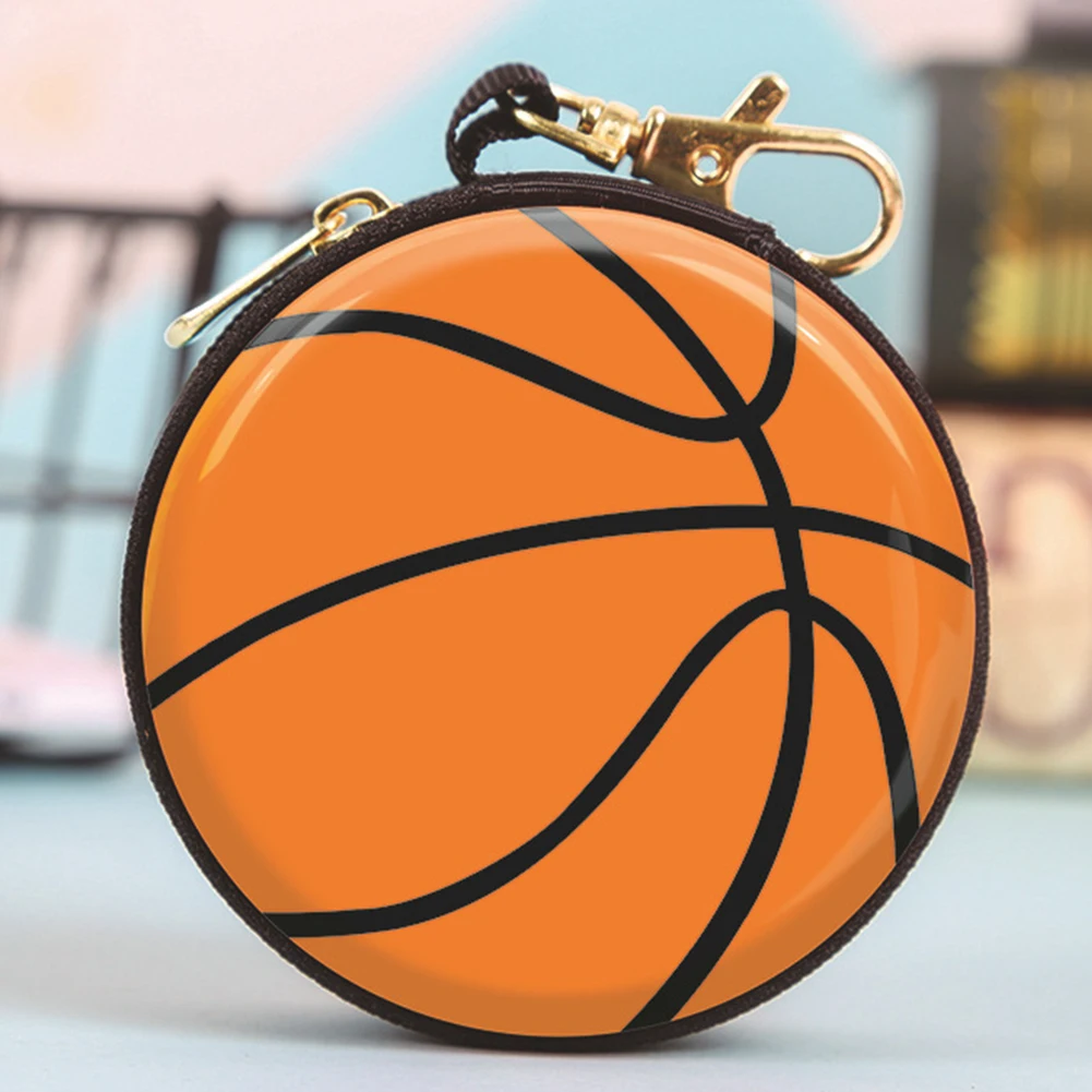 Миниатюрный Креативный Мини-кошелек Для Монет В Форме Шара С Застежкой-молнией