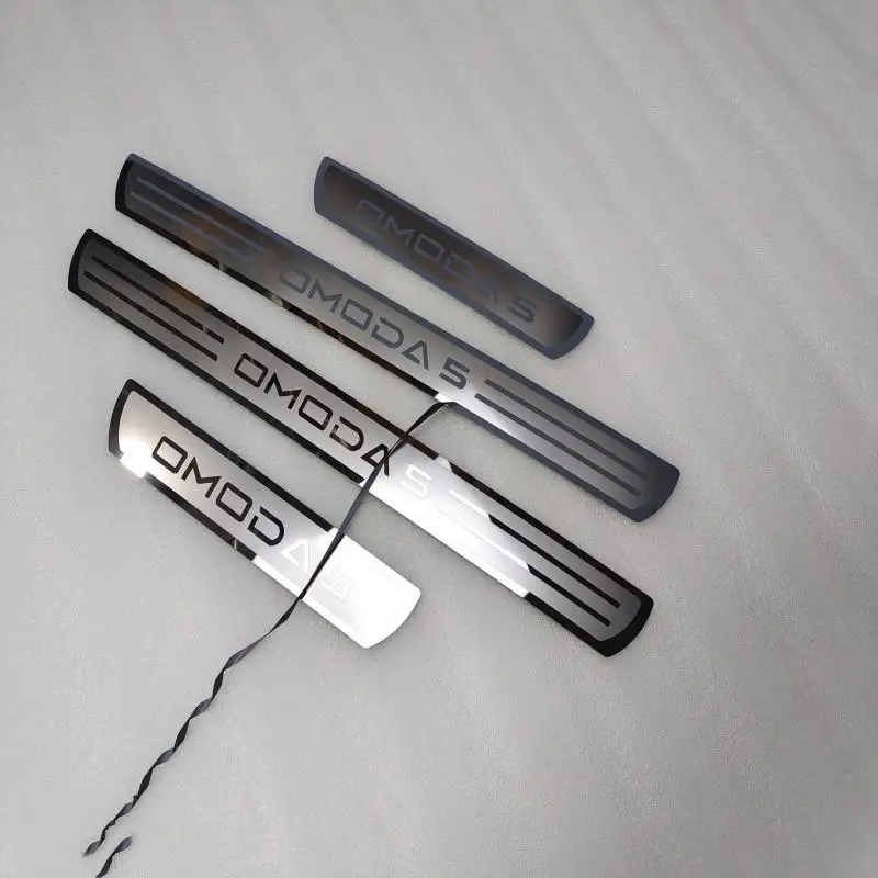 

Автомобильные аксессуары для CHERY OMODA 5 2021-2024, Стайлинг, защита порога из нержавеющей стали, накладка на порог педали