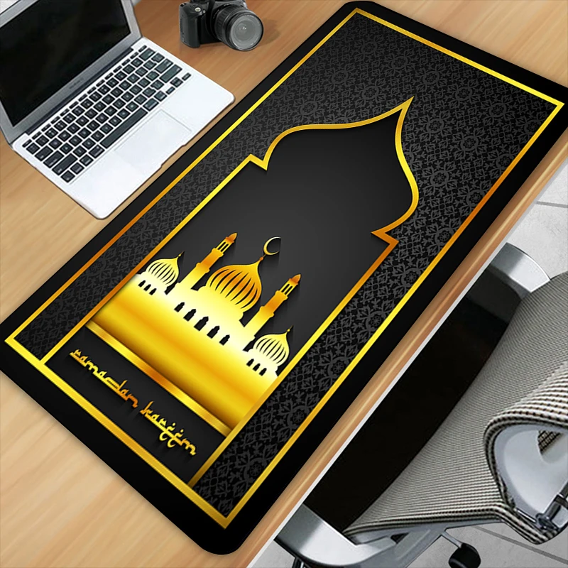 

Muslim Art HD Printing XXL Mouse Pad Gamer Accessory Hot Large Computer Lock Edge Keyboard Mat Desk Mat Fantech