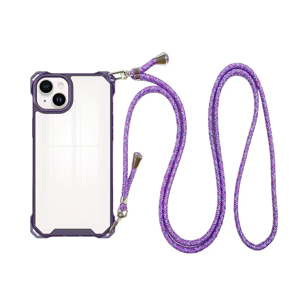 

Luxury Crossbody Lanyard Necklace Leather Bracelet Chain iPhone case for iphone 13 11 12 14 Pro Max XR X XS 7 8 plus Cover Strap