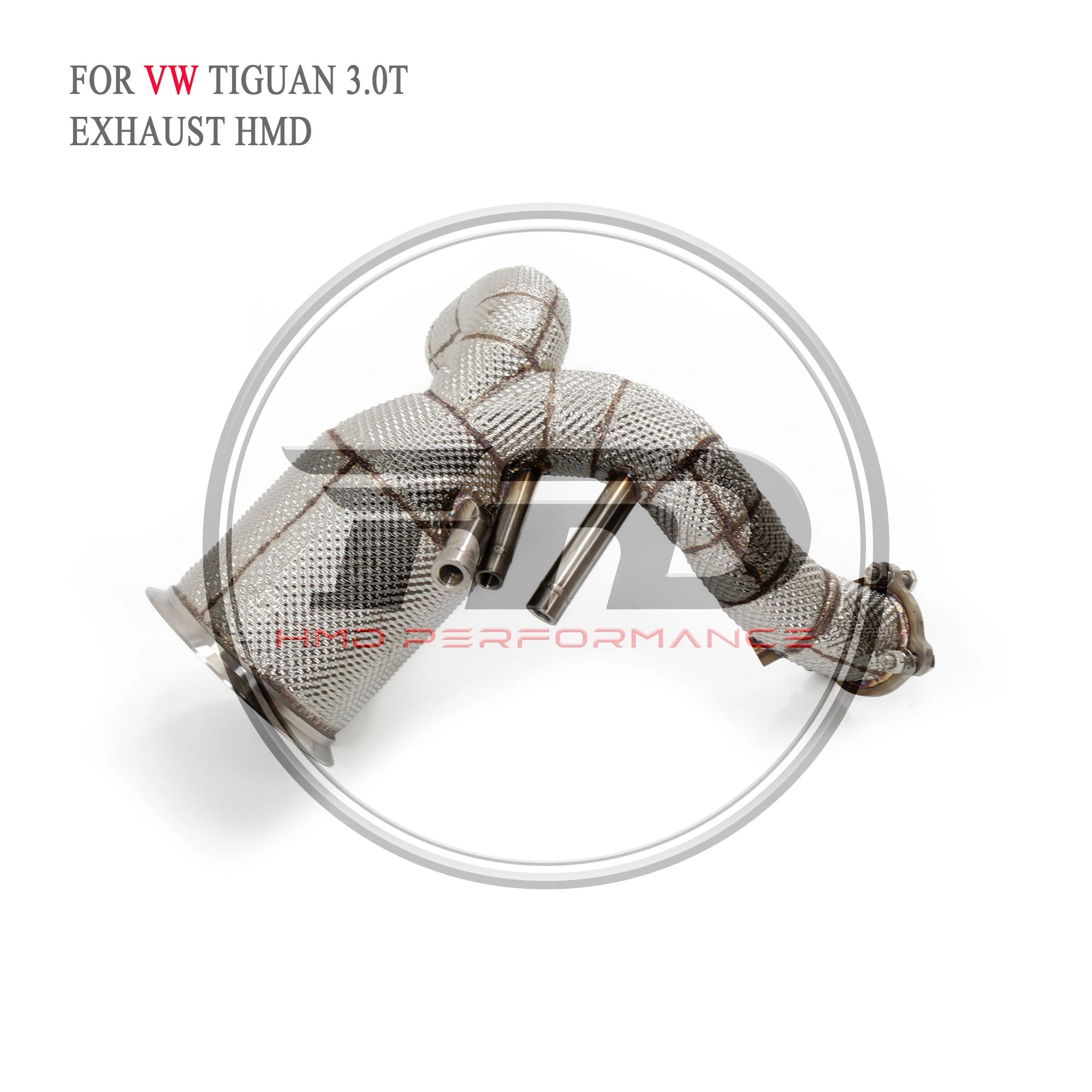 

HMD Exhaust Manifold Downpipe for Volkswagen VW Tiguan 3.0T Car Accessories With Catalytic Header Without Cat High Flow