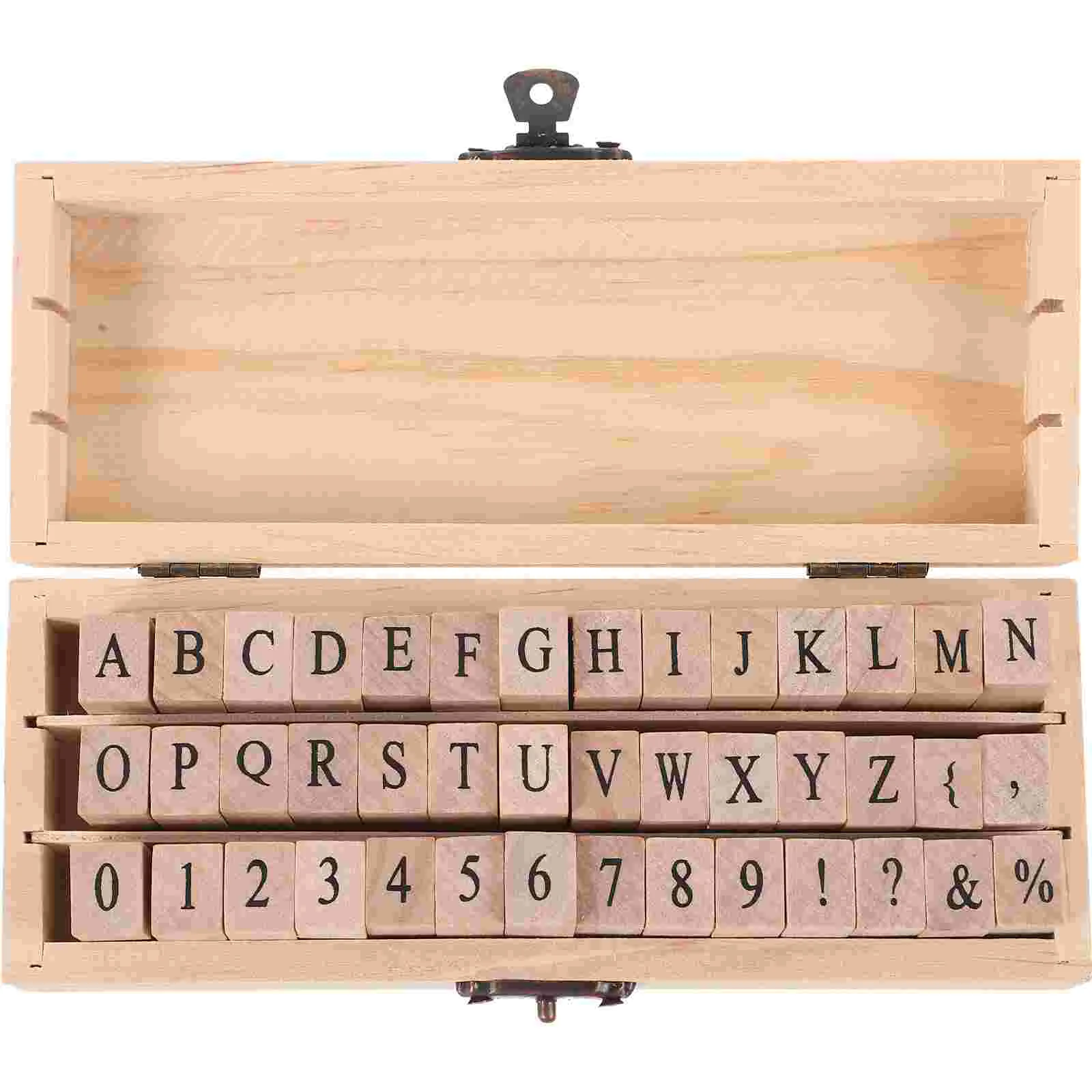 

1 Set of Wooden DIY Stamps Decorative Alphabet Stamps Delicate Diary Stamps Small Alphabet Stampers