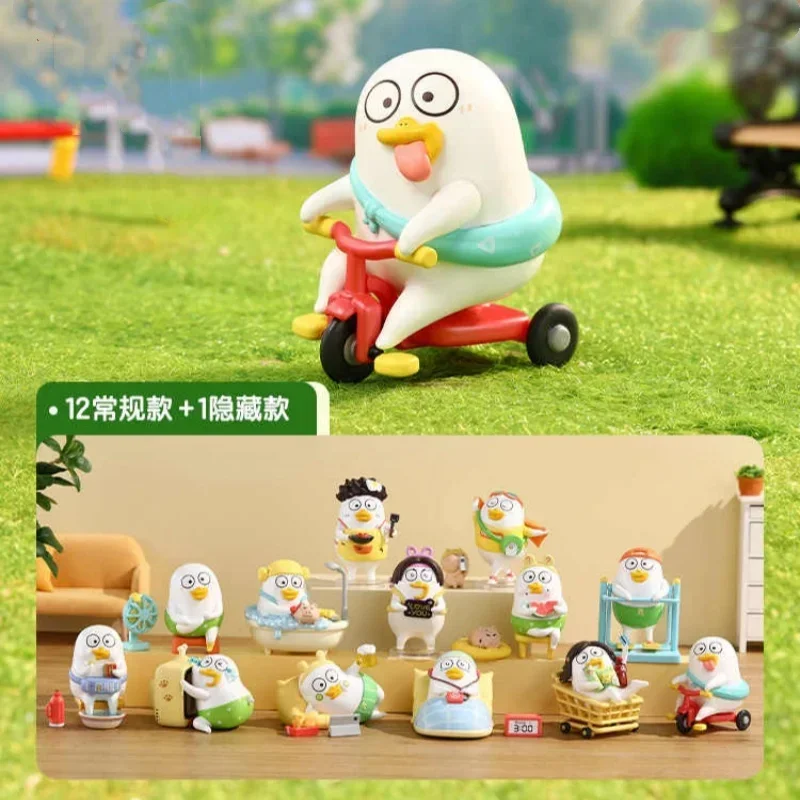 Фото Подлинная серия Duckyo's Leisure Life Series Mystery Box, милая кукла, модель ручной работы из ПВХ, слепая коробка, украшение стола, коллекционная игрушка, игрушка в подарок №1