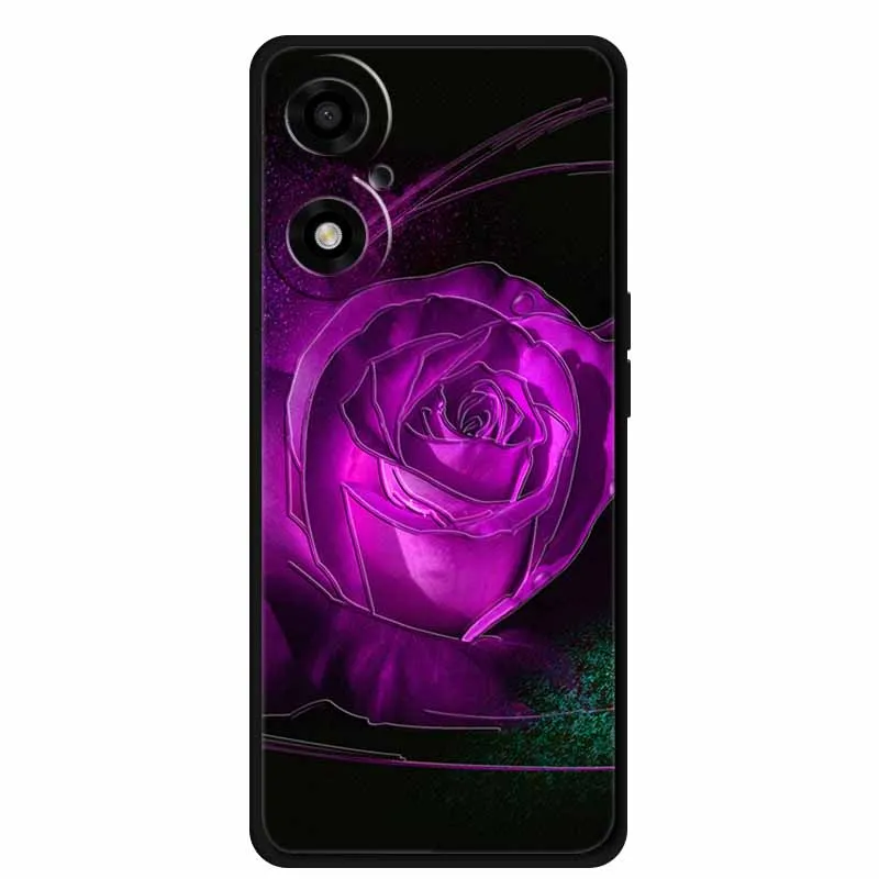 Чехол с 3D тиснением для OPPO A2M 5G чехол рельефными цветами силиконовая мягкая