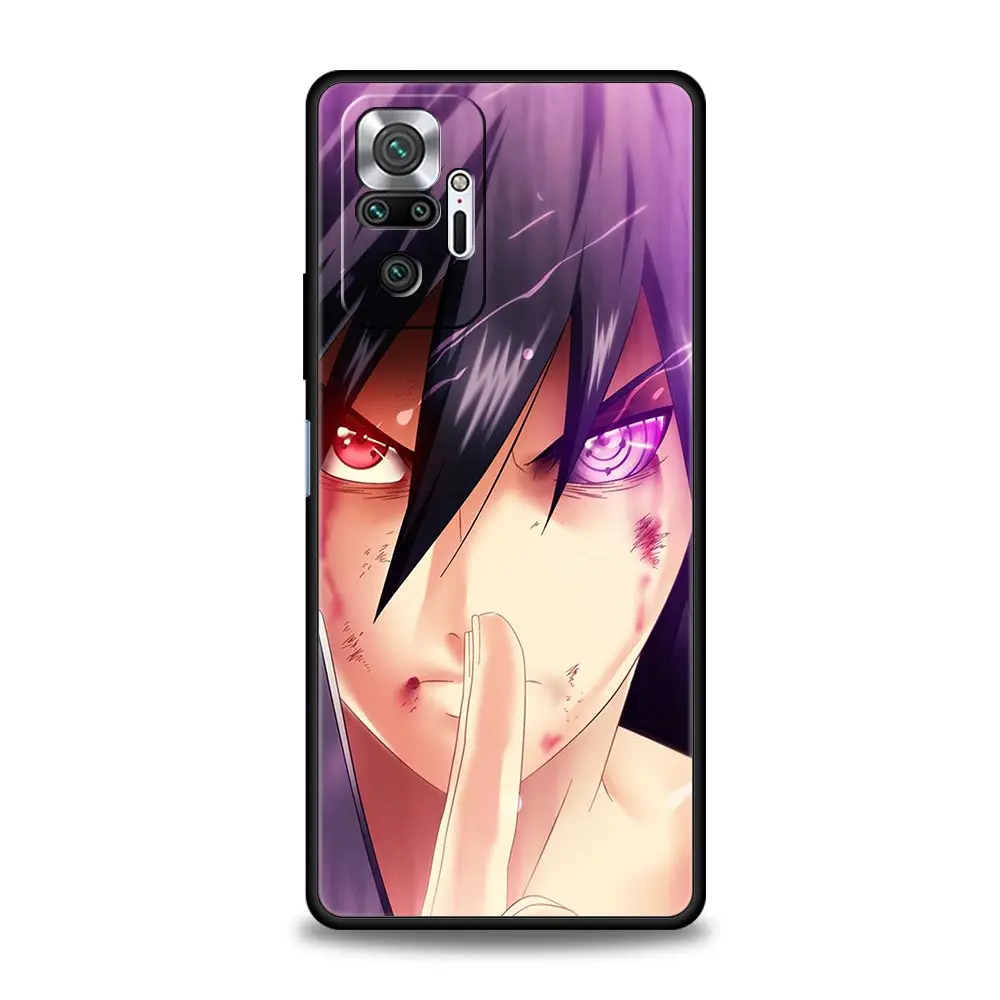 naruto anime kakashi sasuke uchiha phone case for xiaomi redmi note 10 11 pro 9s 9 7 8t 8 9c 9a 8a k40 gaming 11s silicone cover free global shipping