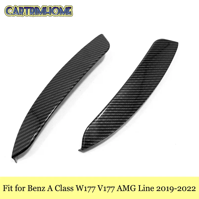 

Car Products Fit for Benz A Class W177 V177 AMG Line 2019-2022 Accessories Front Fog Light Bottom Cover Trim 2pcs Exterior Parts