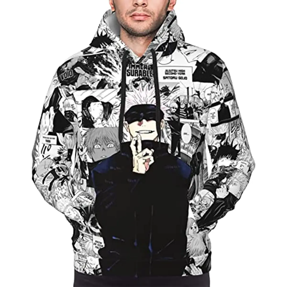 

Аниме Мужская толстовка Satoru унисекс 3d Печатный Модный пуловер свитшоты подарок для фанатов аниме