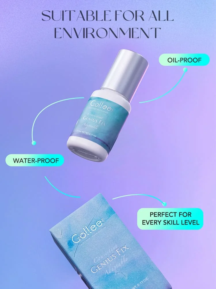 Gollee новейший клей Genius Fix всепогодный для наращивания ресниц в мире 0 5 с быстрая