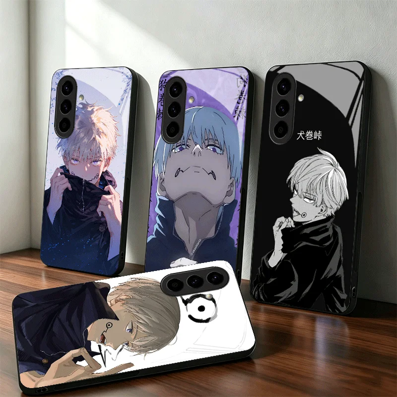 Фото Стеклянный чехол для телефона Anime Inumaki Toge JUJUSU для Samsung A17 A16 A15 A14 A13 A57 A56 A55 A54 A53 A37 A36 A35 A34 A33 A27 A26 A25 A №1