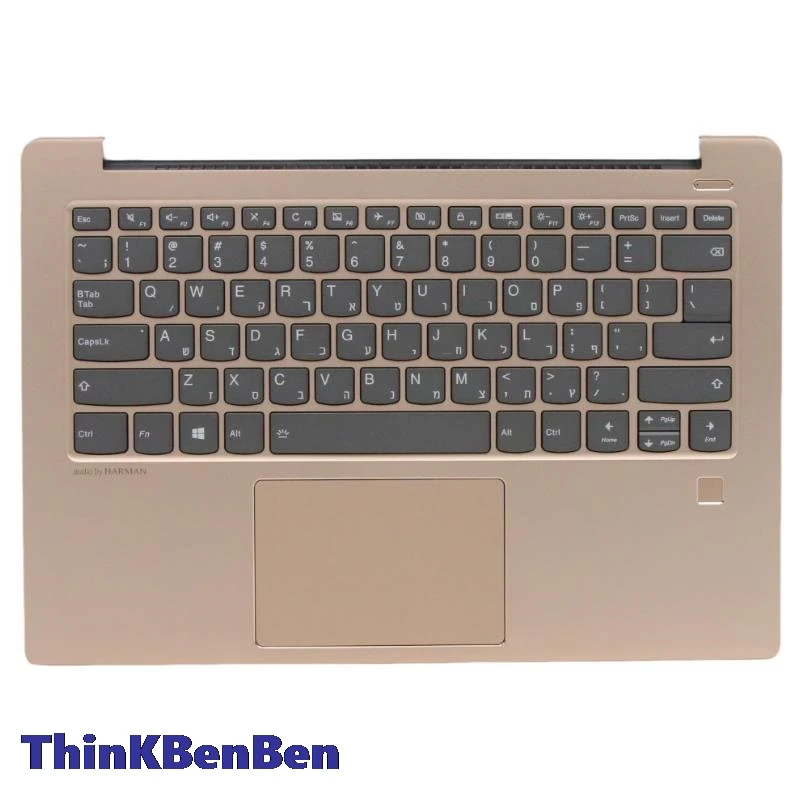 HB Иврит (ил Израиль) Медная клавиатура верхний корпус Упор для рук чехол Lenovo Ideapad