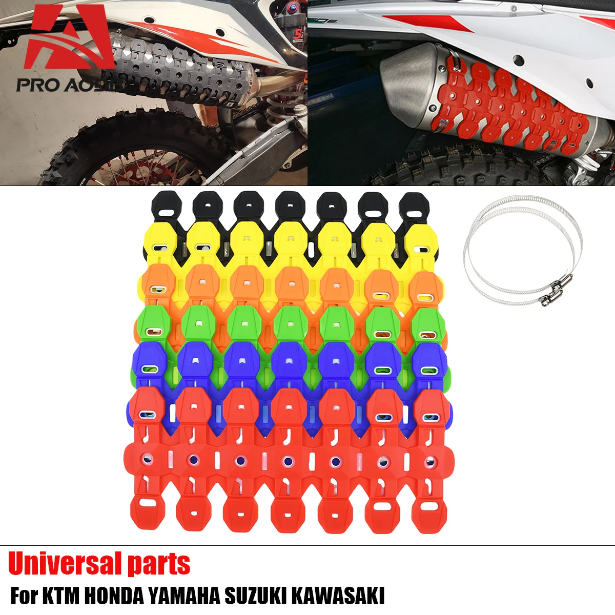 Универсальный выхлопной глушитель для мотоцикла KTM YAMAHA HUSQVARNA TX TC TE Тей 125 250 300-2014