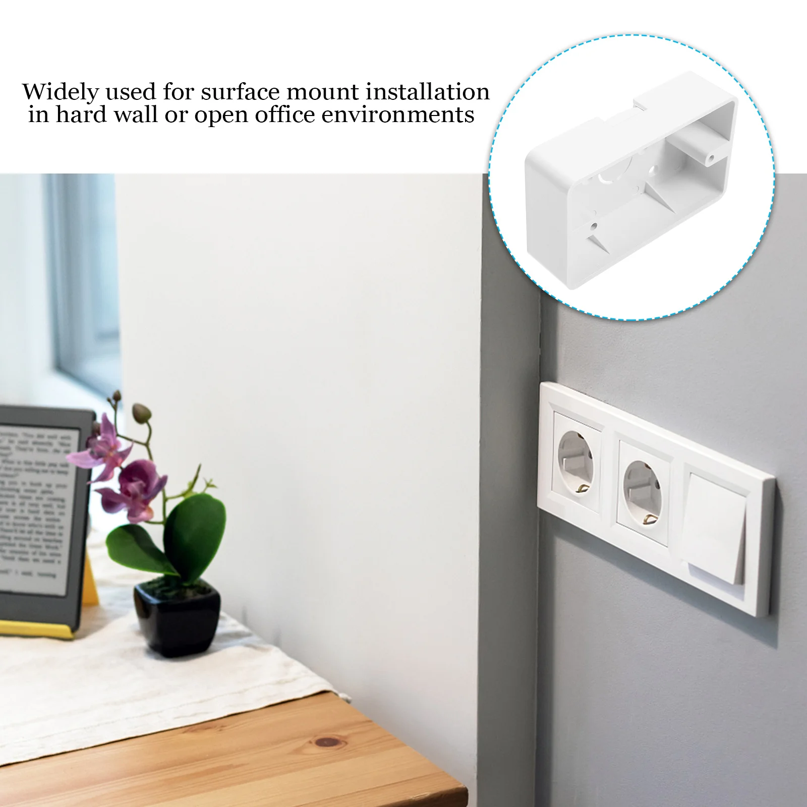 5 шт. распределительная коробка установка выключателя настенная розетка внешний