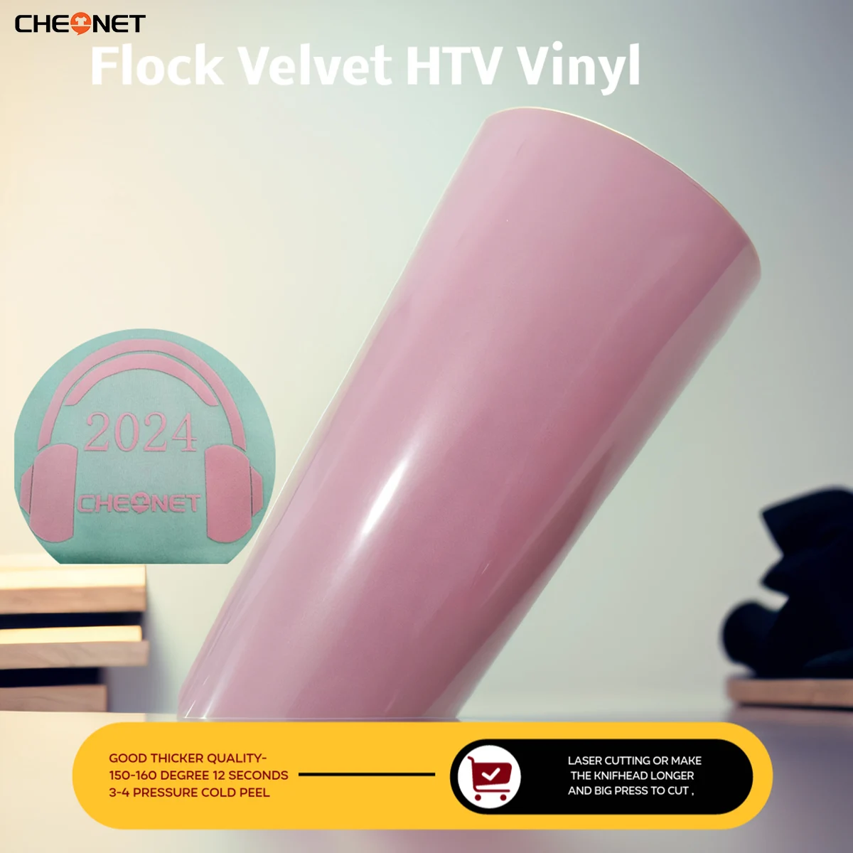 CHEONET бархатный флок винил для термопечати