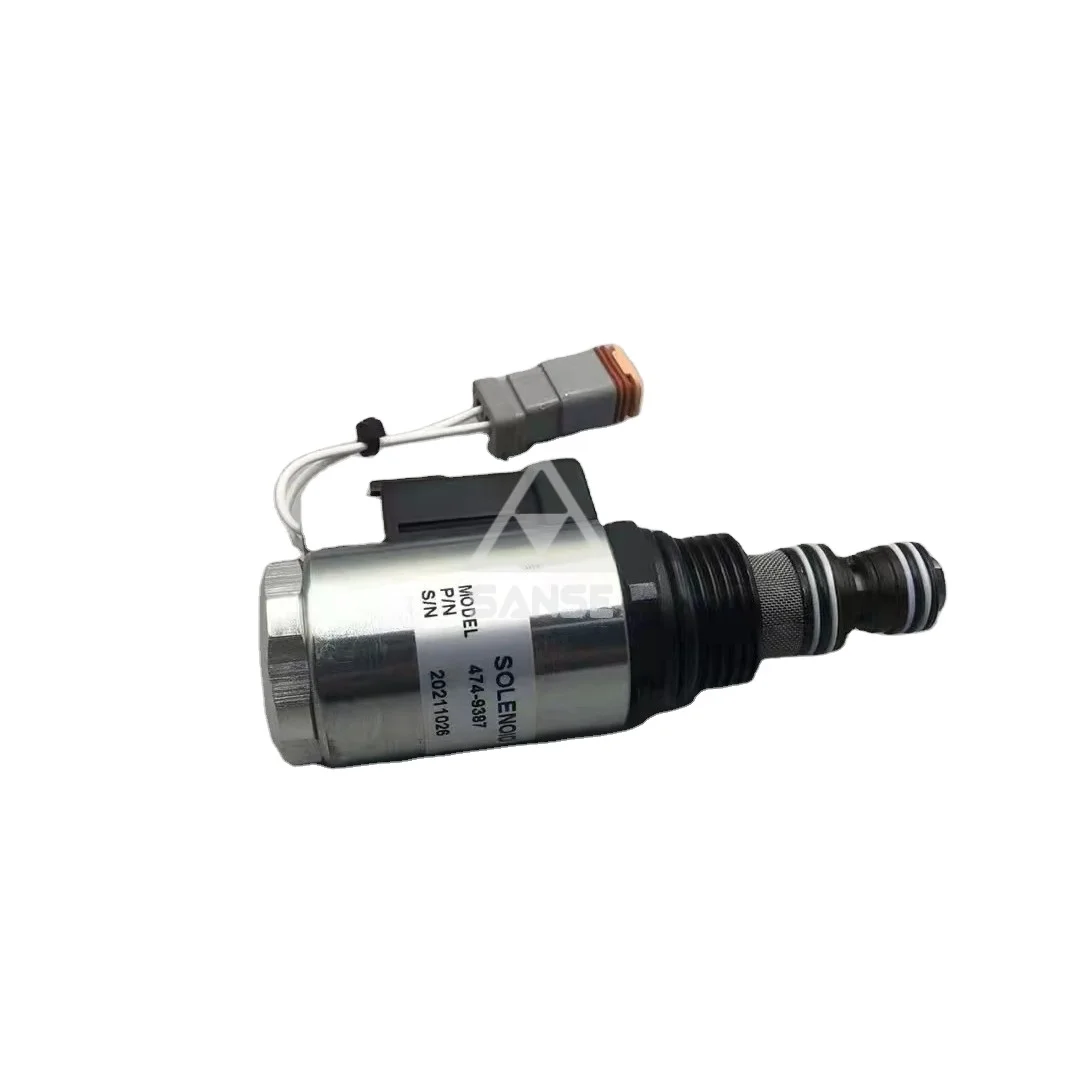 

24V 12V Shutoff for CAT Hydraulic Cartridge Group Solenoid Valves Hydraulics Valves 474-9387 4749387 for Diesel Fuel Engine