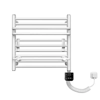 AVONFLOW Small White Electric heated Rail Ladder Dryding Rack Towel Warmer Dryer